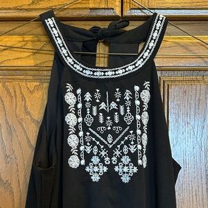 Trixxi Clothing Company black embroidered jumpsuit